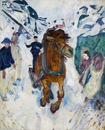 Galloping Horse Edvard Munch